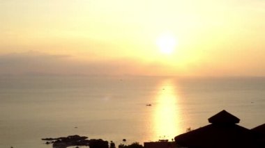 Tayland günbatımı okyanus panorama