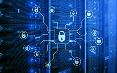 Siber güvenlik, veri koruma, bilgi gizliliği. Internet ve teknoloji kavramı.