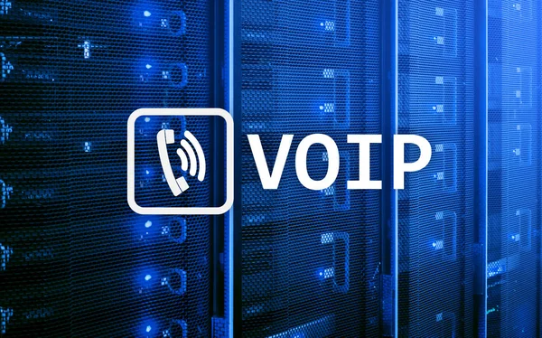 Voip Voice Internet Protocol Tecnologia Che Permette Comunicazione Vocale Internet — Foto Stock