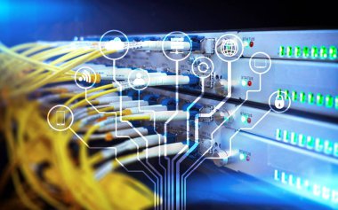 Çok, şeylerin, telekomünikasyon kavramı Internet.