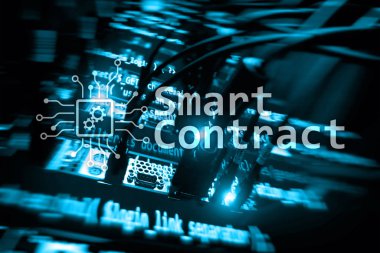 Akıllı sözleşme, blockchain teknoloji modern iş.