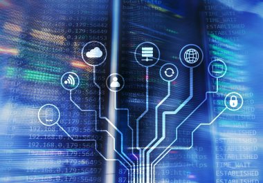 Çok, şeylerin, telekomünikasyon kavramı Internet.