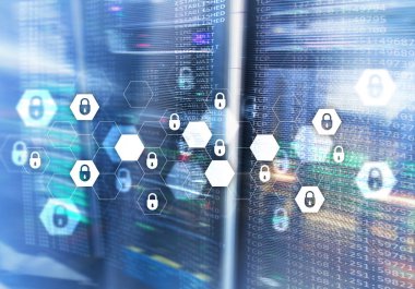 Siber güvenlik, veri koruma, bilgi gizliliği. Internet ve teknoloji kavramı.