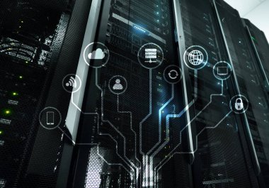 Çok, şeylerin, telekomünikasyon kavramı Internet.