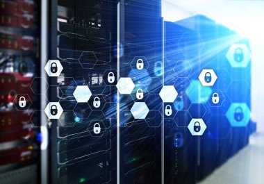 Siber güvenlik, veri koruma, bilgi gizliliği. Internet ve teknoloji kavramı.