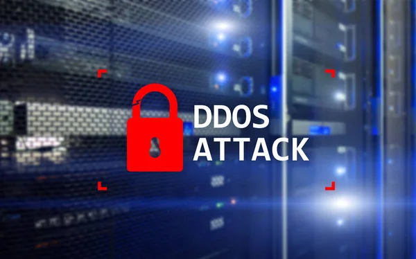 Attaque Ddos Cyberprotection Détection Virus Internet Concept Technologique — Photo