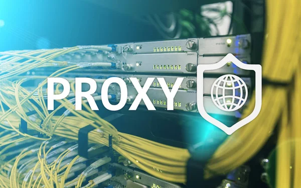 Proxy Sunucusu Vpn Sanal Özel Teknolojisi Siber Güvenlik — Stok fotoğraf