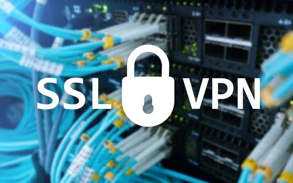 Vpn Ssl Rede Privada Virtual Conexão Criptografada — Fotografia de Stock