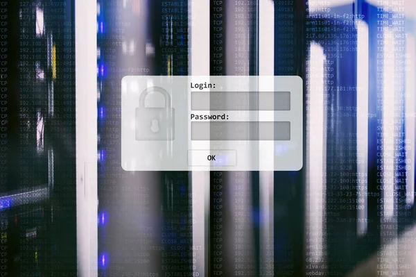 Κουμπί Δημιουργίας Αντιγράφων Ασφαλείας Σύγχρονο Server Δωμάτιο Φόντο Αποτροπή Απώλειας — Φωτογραφία Αρχείου