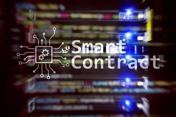 Smart Contract Blockchain Technology Modern Business — Stock Photo, Image