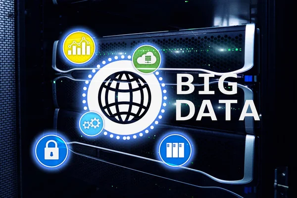 Big data analysing server. Internet and technology.Big data analysing server. Internet and technology.