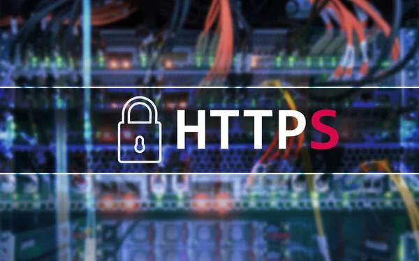 Https Protocolo Transferência Dados Seguro Usado World Wide Web — Fotografia de Stock