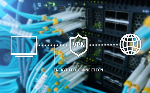 Virtueel Particulier Netwerk Vpn Gegevenscodering Plaatsvervanger — Stockfoto