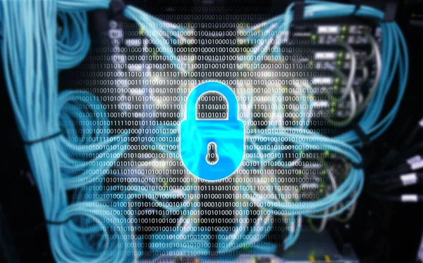 网络安全 数据保护 信息隐私 互联网与技术理念 — 图库照片