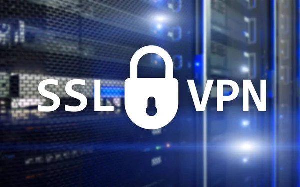 Vpn Ssl Rede Privada Virtual Conexão Criptografada — Fotografia de Stock