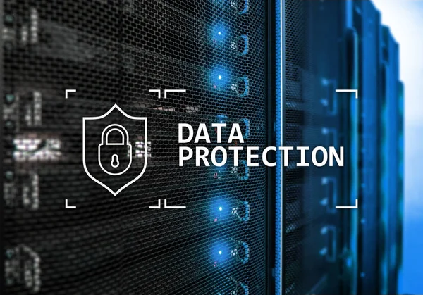 Protección Datos Ciberseguridad Privacidad Información Concepto Internet Tecnología Fondo Sala — Foto de Stock