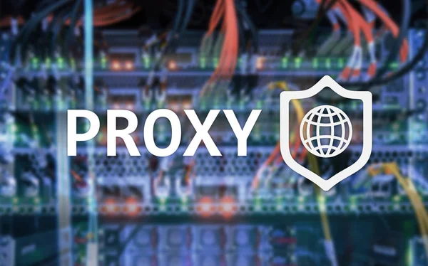 Proxy Servidor Vpn Tecnologia Rede Privada Virtual Cibersegurança — Fotografia de Stock