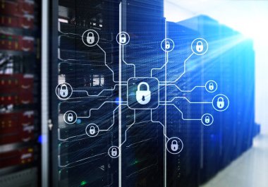 Siber güvenlik, veri koruma, bilgi gizliliği. Internet ve teknoloji kavramı.