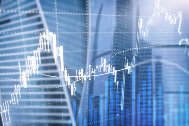 Eski ticaret, finans piyasası, iş merkezi geçmişi üzerine yatırım kavramı.