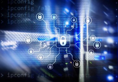 Siber güvenlik, veri koruma, bilgi gizliliği. Internet ve teknoloji kavramı.