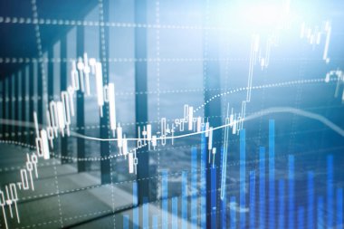 Eski ticaret, finans piyasası, iş merkezi geçmişi üzerine yatırım kavramı.