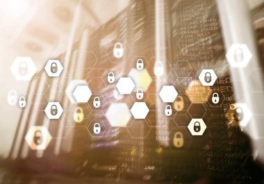 Siber güvenlik, veri koruma, bilgi gizliliği. Internet ve teknoloji kavramı.