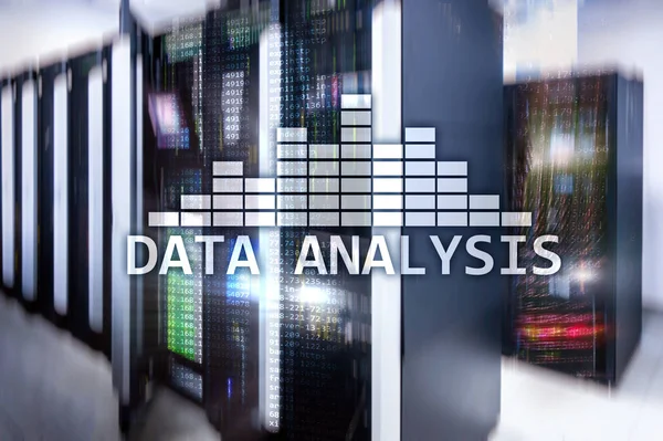 Big Data Analys Text Server Rum Bakgrund Internet Och Modern — Stockfoto