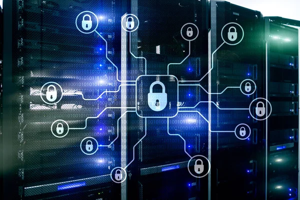Cybersäkerhet Dataskydd Sekretess Internet Och Teknik Koncept — Stockfoto