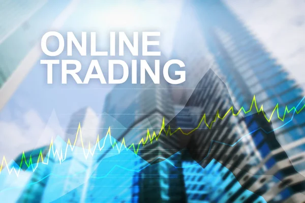 Online Trading Forex Investeringen Financiële Markt Concept — Stockfoto