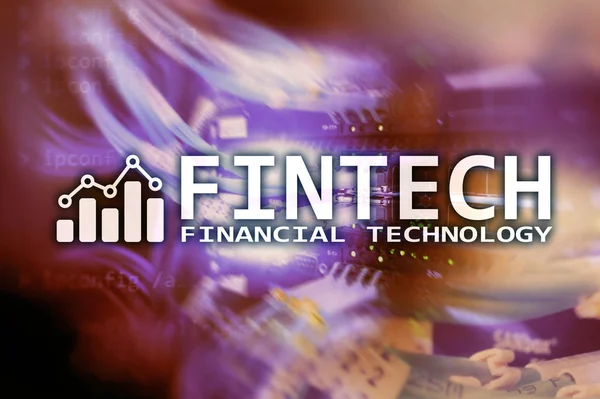 Fintech Pénzügyi Technológia Üzleti Megoldás Szoftver Fejlesztés — Stock Fotó