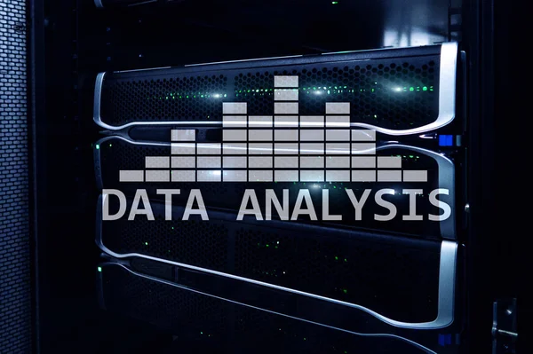 Big Data Analys Text Server Rum Bakgrund Internet Och Modern — Stockfoto