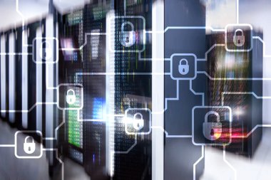 Blochain bilgi şifreleme. Siber güvenlik, kripto para birimi.