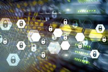 Siber güvenlik, veri koruma, bilgi gizliliği. Internet ve teknoloji kavramı.