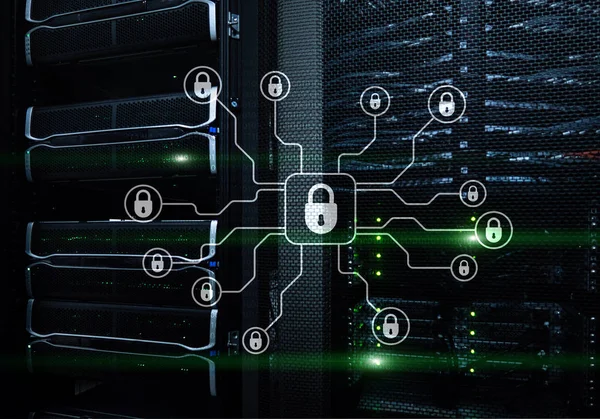 Siber güvenlik, veri koruma, bilgi gizliliği. Internet ve teknoloji kavramı.