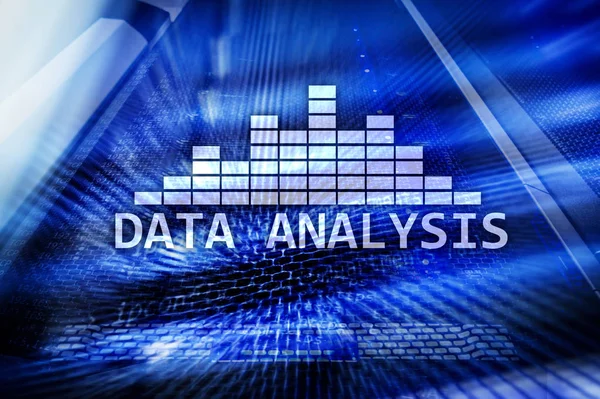 Big Data Analys Text Server Rum Bakgrund Internet Och Modern — Stockfoto