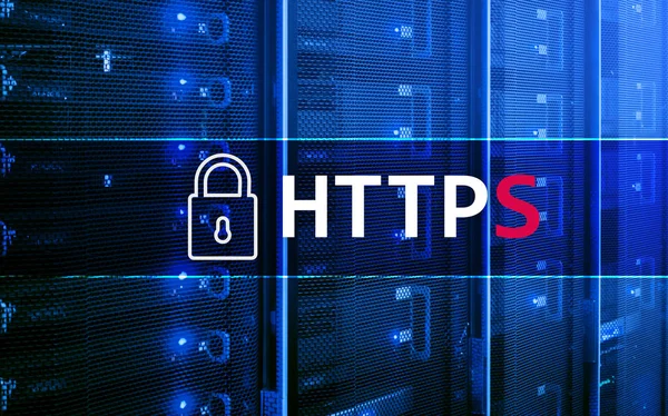 Https Zabezpečená Data Transfer Protokol Používaný Síti World Wide Web — Stock fotografie