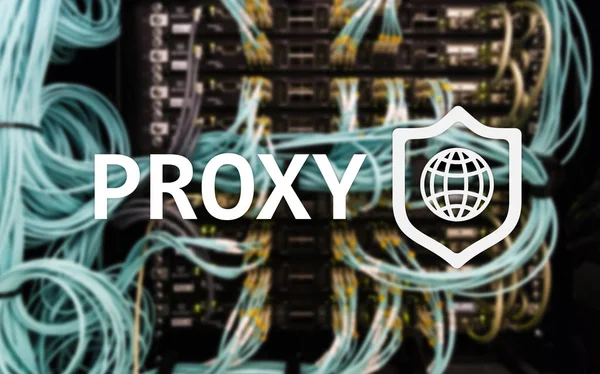Proxy Sunucusu Vpn Sanal Özel Teknolojisi Siber Güvenlik — Stok fotoğraf