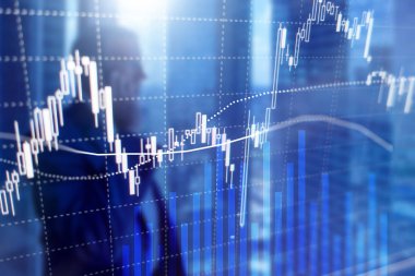 Eski ticaret, finans piyasası, iş merkezi geçmişi üzerine yatırım kavramı.