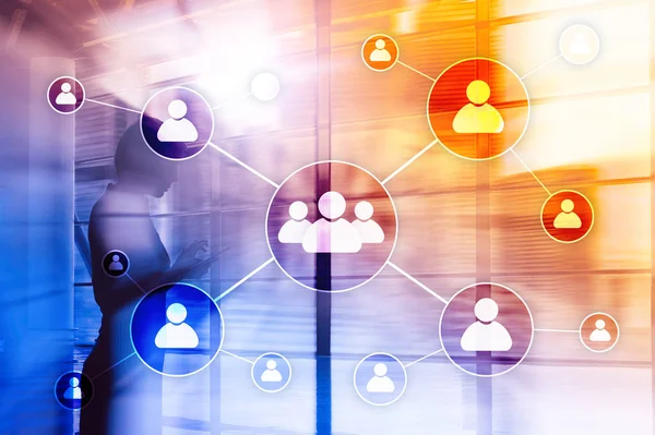 HR - insan kaynakları yönetimi kavramı bulanık iş merkezi zemin üzerine.