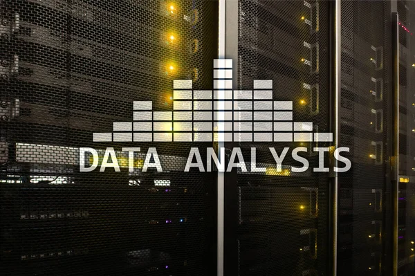 Big Data Analys Text Server Rum Bakgrund Internet Och Modern — Stockfoto