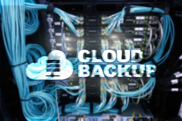 Cloud Back Server Gegevensverlies Voorkomen Cyberbeveiliging — Stockfoto