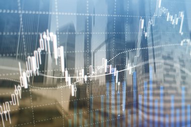 Eski ticaret, finans piyasası, iş merkezi geçmişi üzerine yatırım kavramı.