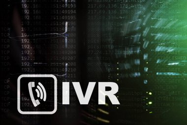 IVR Etkileşimli Ses Yanıtı İletişim Konsepti.