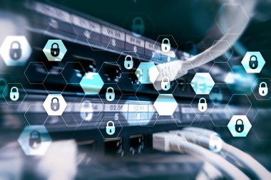 Siber güvenlik, veri koruma, bilgi gizliliği. Internet ve teknoloji kavramı.