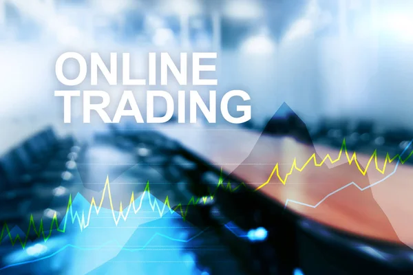 Online Συναλλαγών Forex Των Επενδύσεων Και Χρηματοοικονομική Αγορά Έννοια — Φωτογραφία Αρχείου