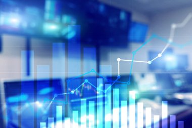 Finansal büyüme grafiği. Satış artışı, pazarlama stratejisi