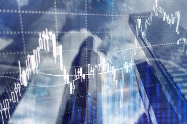 Eski ticaret, finans piyasası, iş merkezi geçmişi üzerine yatırım kavramı.