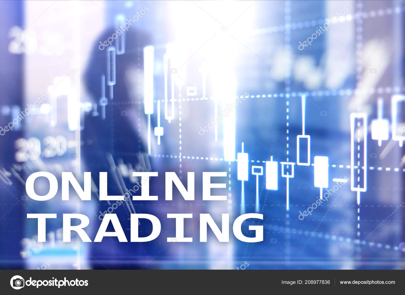 Line Forex Trading Conceito Investimento Fundo Centro Negocios Turva - 