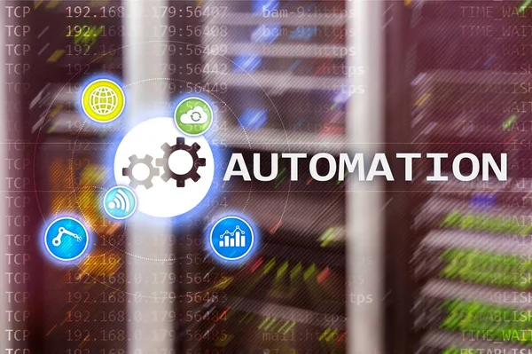 Automatisering Van Bedrijfstechnologie Voor Proces Innovatie Industrie Concept Van Het — Stockfoto