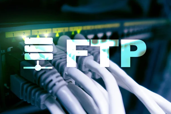 Ftp File Transfer Protocol Internet Communicatie Technologie Concept — Stockfoto